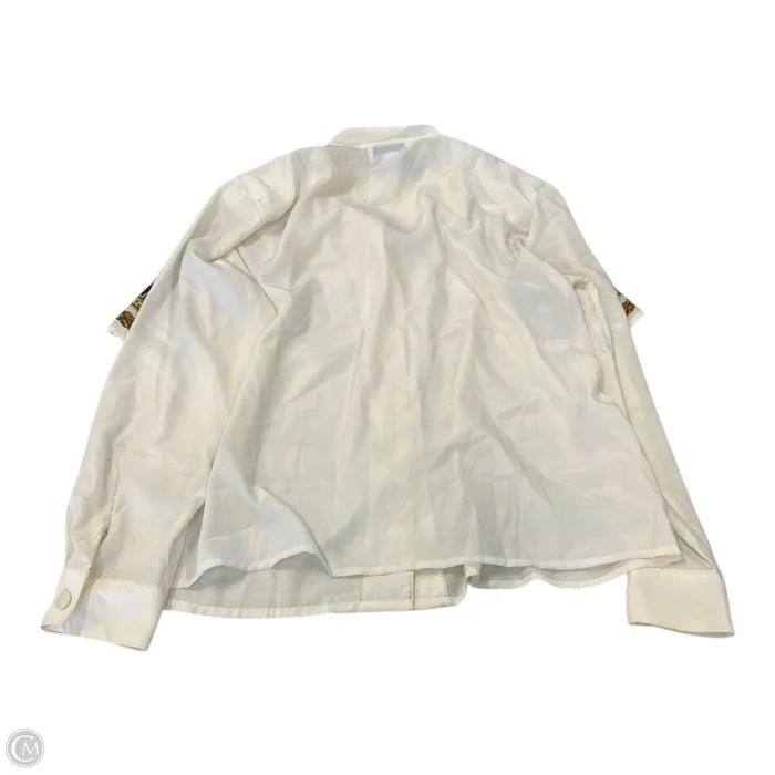 Top Long Sleeve By Jasmin Flex In Cream, Size: L