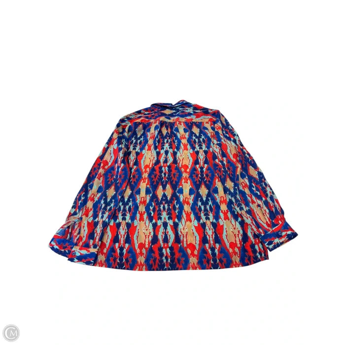 Top Long Sleeve By Jones New York In Multi-colored, Size: Xl