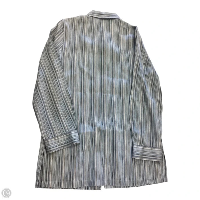 Top Long Sleeve By Josephine Chaus In Blue, Size: 8