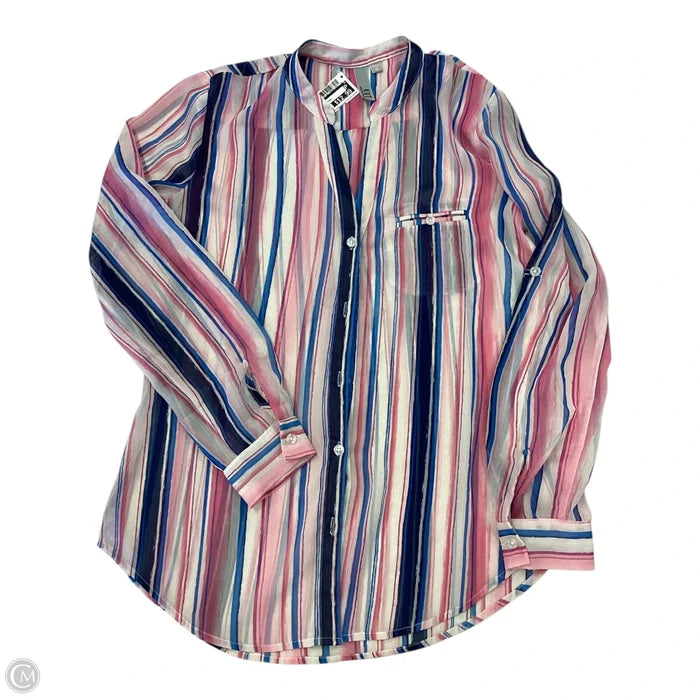 Top Long Sleeve By Kut In Striped Pattern, Size: Xs