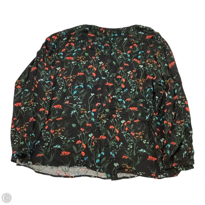 Top Long Sleeve By Lane Bryant In Floral Print, Size: 18