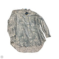 Top Long Sleeve By Laura Ashley In Blue & White, Size: 10