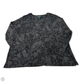 Top Long Sleeve By Lauren By Ralph Lauren In Black & Grey, Size: 3x