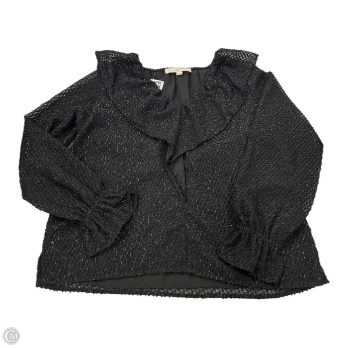 Top Long Sleeve By Loft In Black, Size: S