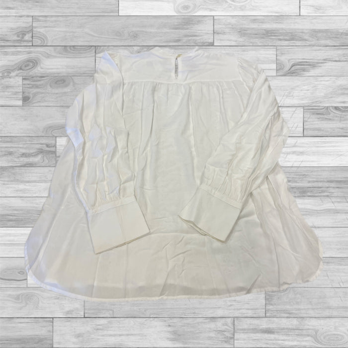 Top Long Sleeve By Loft In White, Size: S