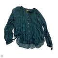 Top Long Sleeve By Maeve In Blue & Green, Size: L