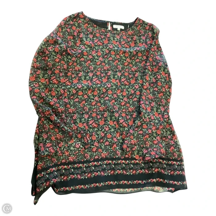 Top Long Sleeve By Max Studio In Floral Print, Size: S
