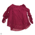 Top Long Sleeve By Ny Collection In Maroon, Size: M