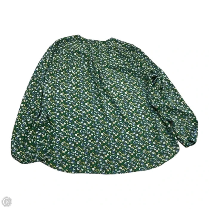 Top Long Sleeve By Pleione In Floral Print, Size: S