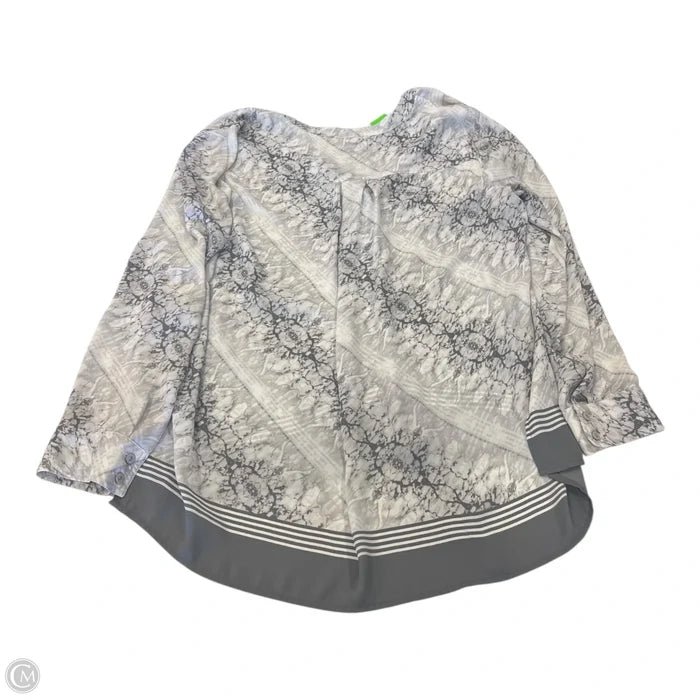 Top Long Sleeve By Rose And Olive In Grey, Size: Xl