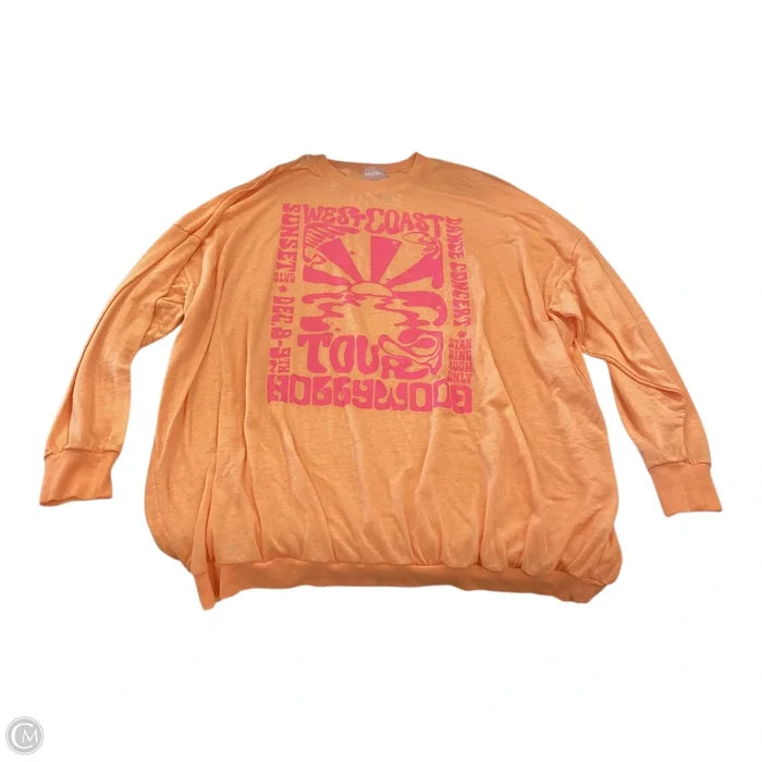 Top Long Sleeve By Show Me Your Mumu In Orange, Size: Xl