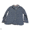 Top Long Sleeve By Talbots In Navy, Size: L