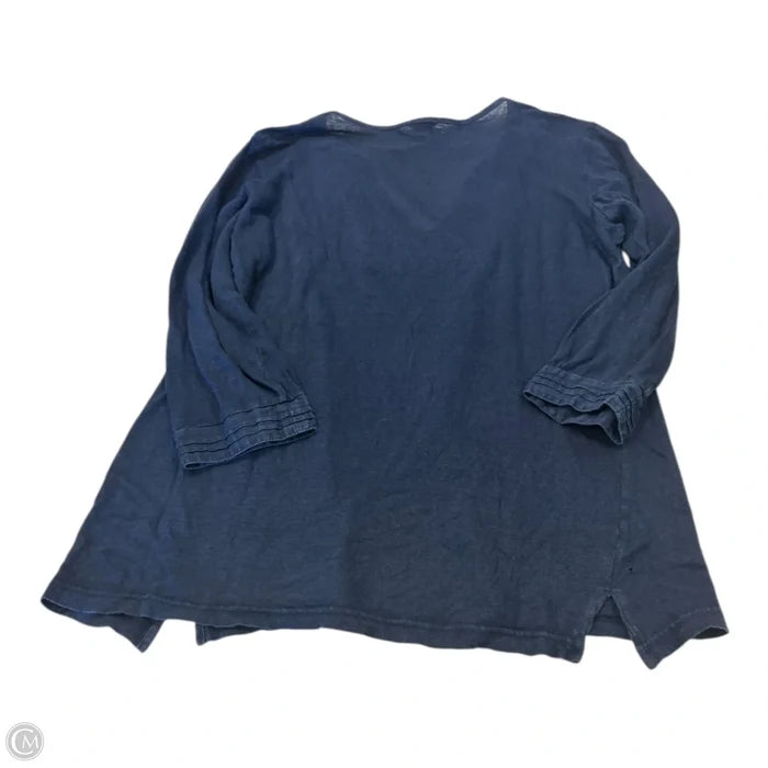 Top Long Sleeve By Talbots In Navy, Size: S
