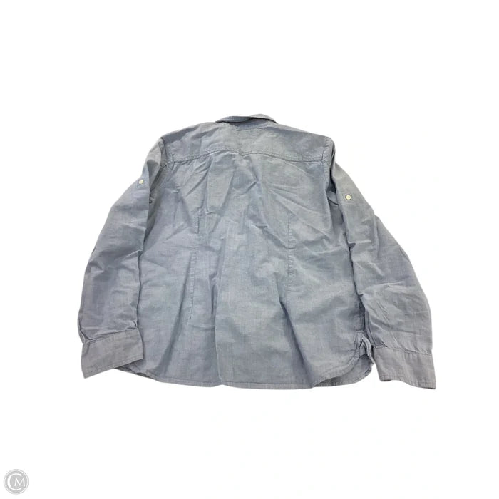 Top Long Sleeve By Tommy Hilfiger In Blue, Size: L