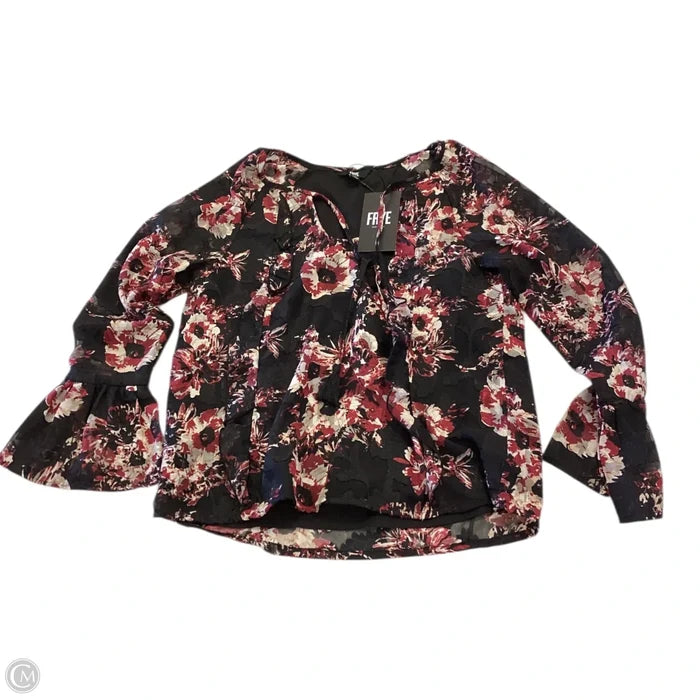 Top Long Sleeve Designer By Frye In Floral Print, Size: Xs
