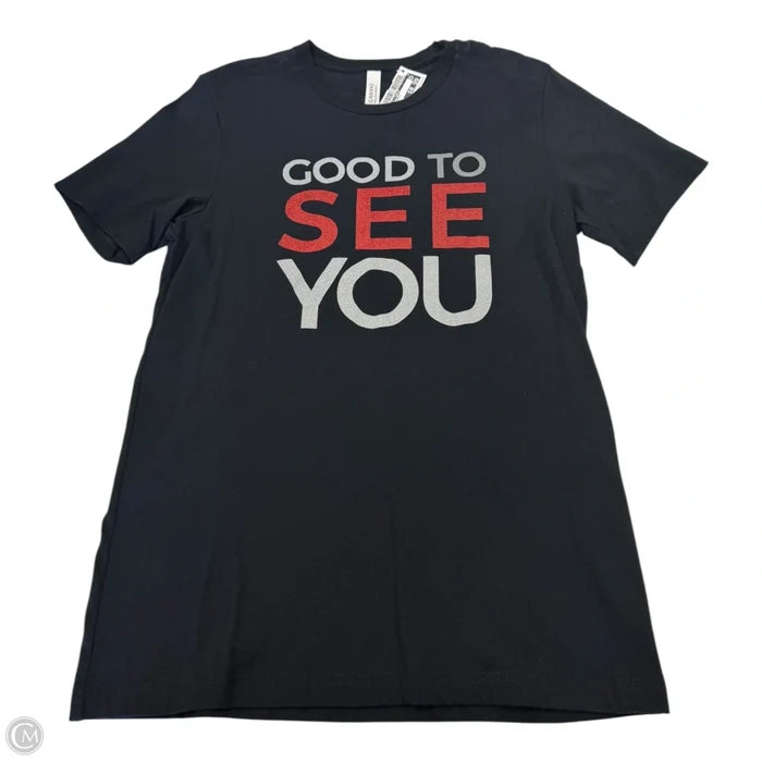 Top Short Sleeve Basic By Bella + Canvas In Black, Size: M