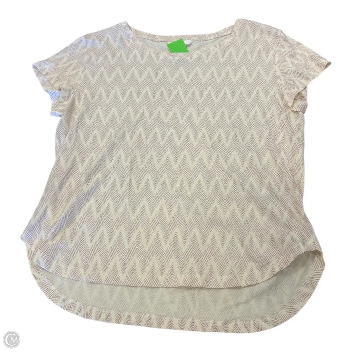 Top Short Sleeve Basic By H&m In Cream, Size: S