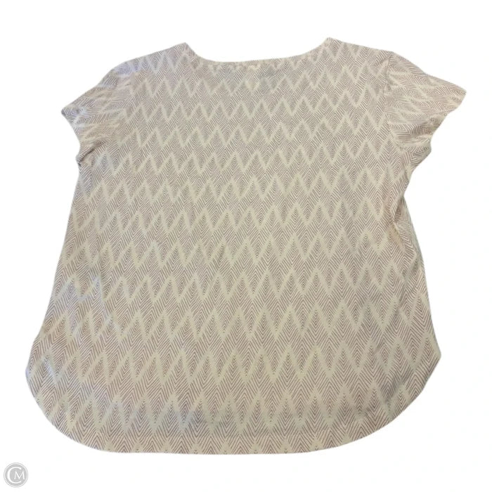 Top Short Sleeve Basic By H&m In Cream, Size: S