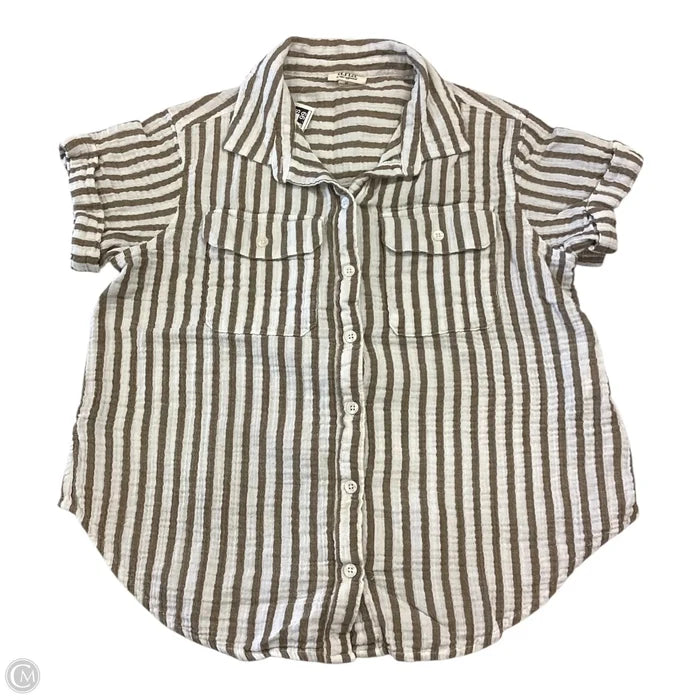 Top Short Sleeve By Ana In Striped Pattern, Size: Sp