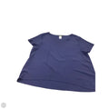 Top Short Sleeve By Clothes Mentor In Navy, Size: 3x