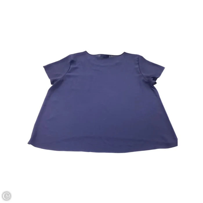 Top Short Sleeve By Clothes Mentor In Navy, Size: 3x