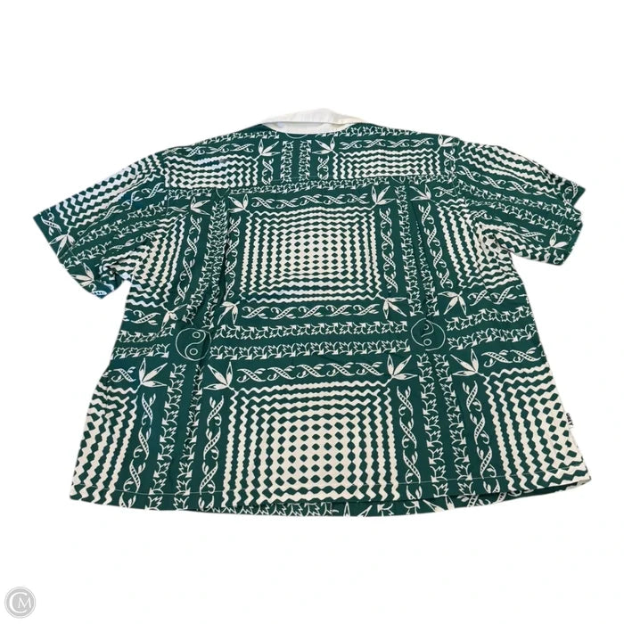Top Short Sleeve By Cmc In Green, Size: L