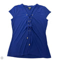 Top Short Sleeve By Inc In Blue, Size: Xs