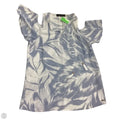 Top Short Sleeve By Ivanka Trump In Blue & White, Size: S