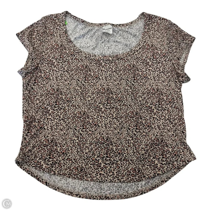 Top Short Sleeve By No Boundaries In Animal Print, Size: Xl