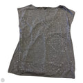 Top Short Sleeve By Talbots In Grey, Size: M