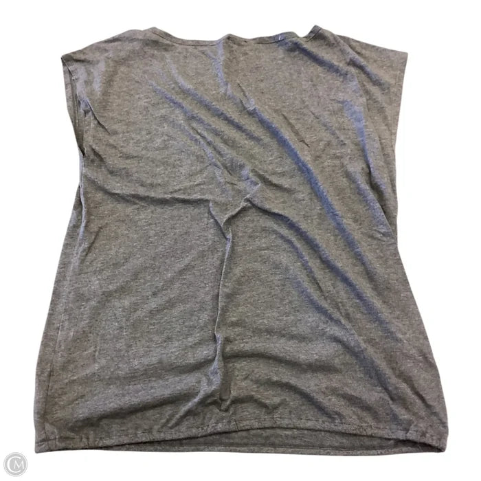 Top Short Sleeve By Talbots In Grey, Size: M