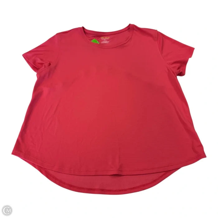Top Short Sleeve By Tek Gear In Coral, Size: L