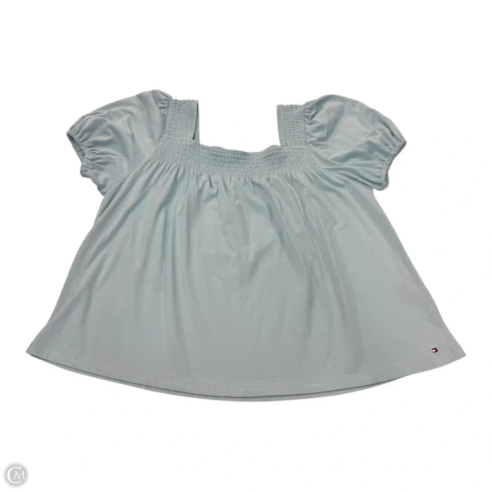 Top Short Sleeve By Tommy Hilfiger In Blue, Size: M