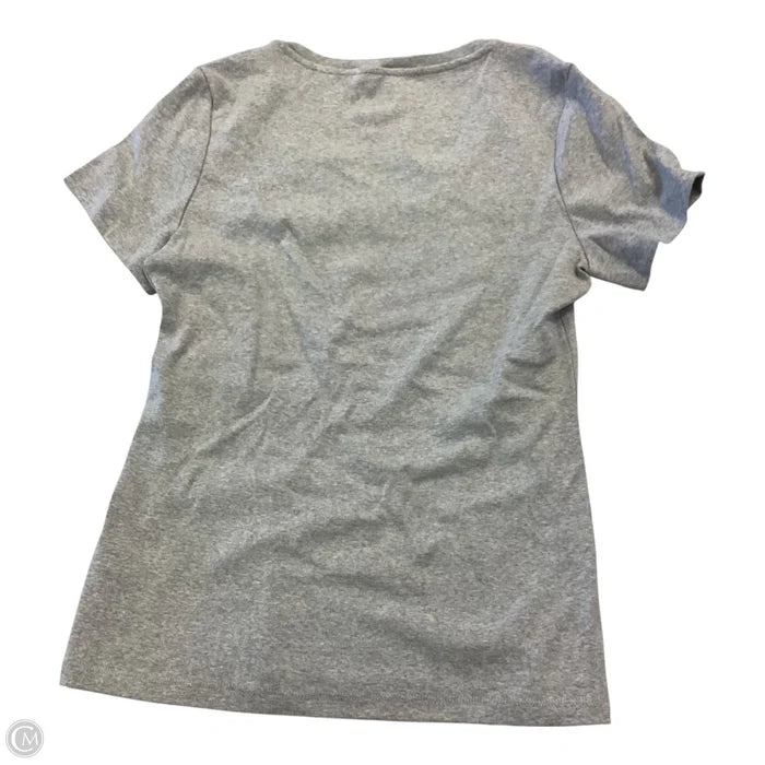 Top Short Sleeve By Tommy Hilfiger In Grey, Size: L