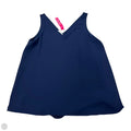 Top SHORT Sleeve Designer By Lilly Pulitzer In Navy, Size: Xs