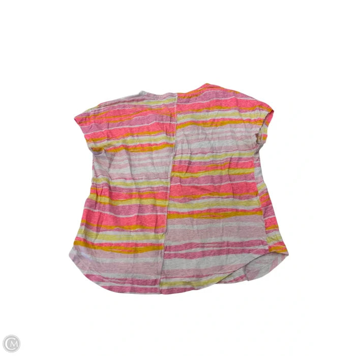 Top Short Sleeve Designer By Lilly Pulitzer In Orange & Pink, Size: M