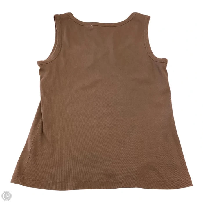 Top Sleeveless Basic By Chicos In Brown, Size: 2