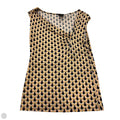 Top Sleeveless By Ann Taylor In Black & Yellow, Size: S