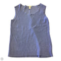 Top Sleeveless By Chicos In Blue, Size: M