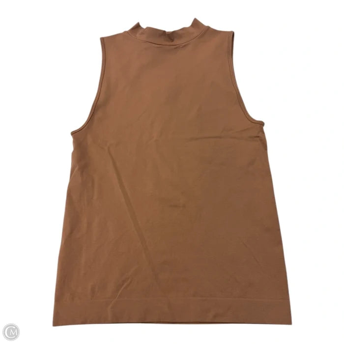 Top Sleeveless By Clothes Mentor In Tan, Size: 1x