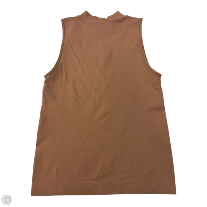 Top Sleeveless By Clothes Mentor In Tan, Size: 1x