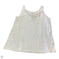 Top Sleeveless By Eileen Fisher In Silver & White, Size: L