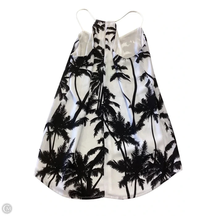 Top Sleeveless By Express In Black & White, Size: Xs