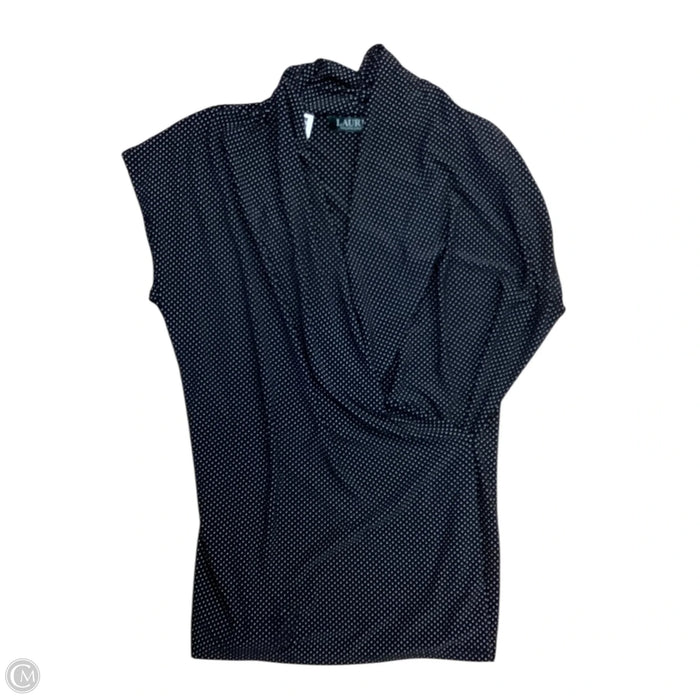 Top Sleeveless By Lauren By Ralph Lauren In Polkadot Pattern, Size: Mp
