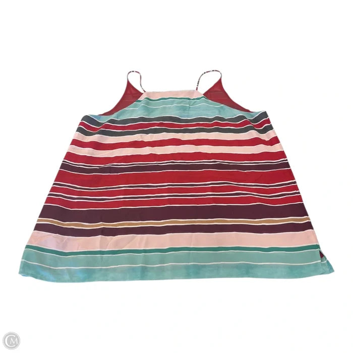 Top Sleeveless By Loft In Striped Pattern, Size: Lp