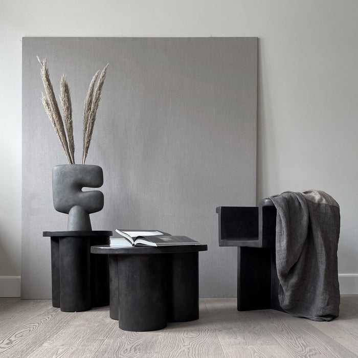 Tribal Vase, Big - Dark Grey Vases 101 Copenhagen