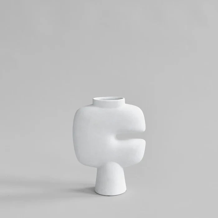 Tribal Vase, Medio - Bone White Vases 101 Copenhagen