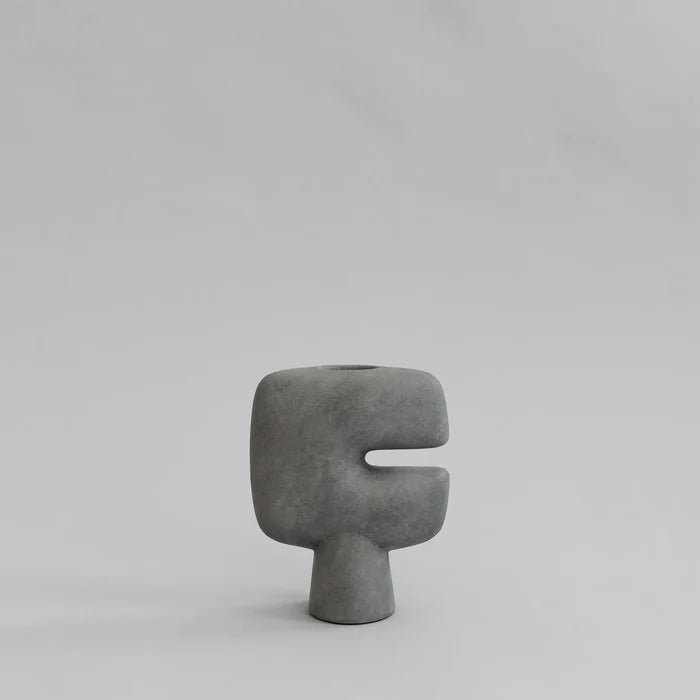 Tribal Vase, Mini - Dark Grey Vases 101 Copenhagen