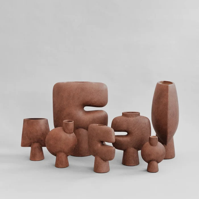 Tribal Vase, Mini - Terracotta Vases 101 Copenhagen