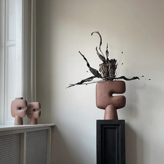 Tribal Vase, Mini - Terracotta Vases 101 Copenhagen